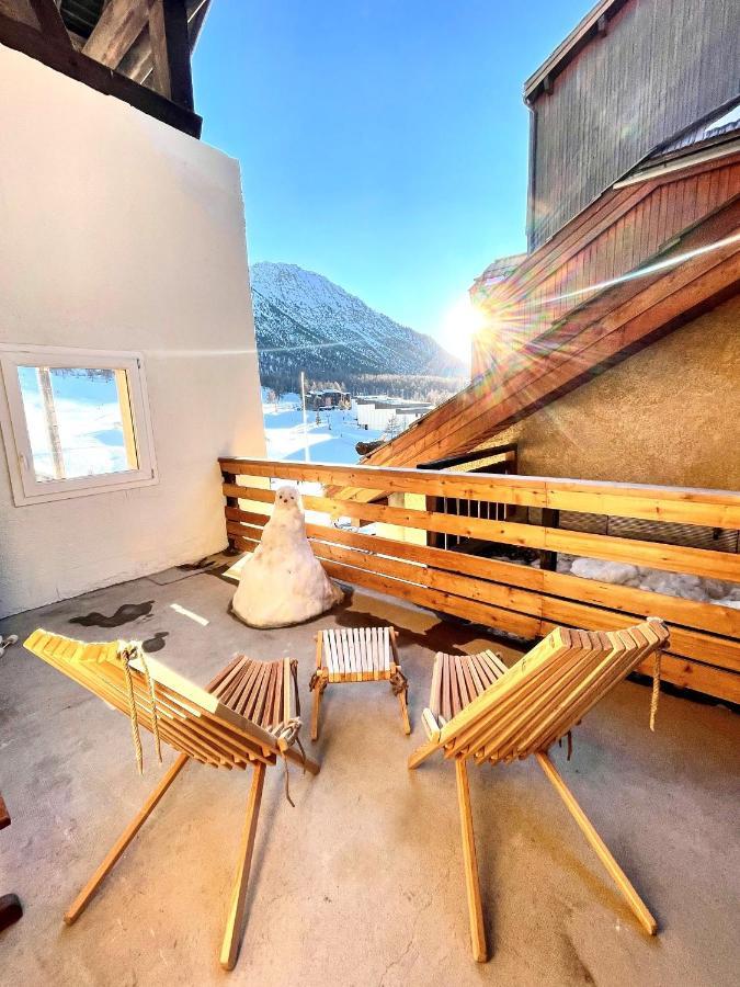 Le Janus, Pied Des Pistes, 2 Garages, Terrasse Avec Sauna Montgenèvre Εξωτερικό φωτογραφία